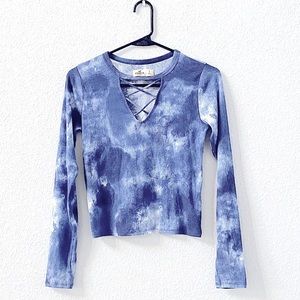 Hollister Blue Tie-Dye Shirt